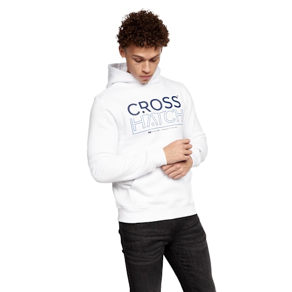 Crosshatch Herr Hensal Hoodie (2-pack) XL Marinblå/Vit Navy/White XL