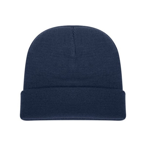 Absolute Apparel Stickad Turn Up Ski Hat One Size Marinblå Navy One Size