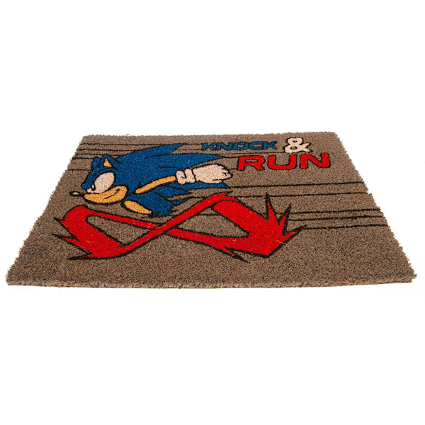 Sonic The Hedgehog Knock And Run Dörrmatta En Storlek Brun/Blå/Röd Brown/Blue/Red One Size
