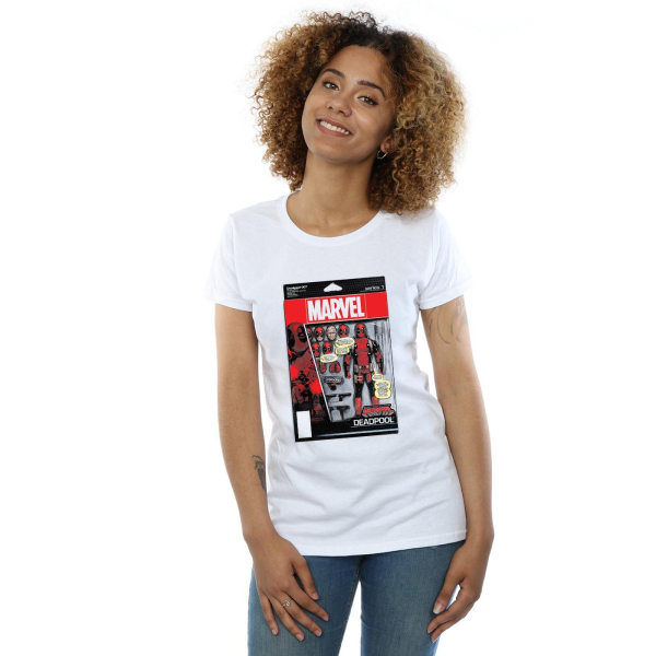 Marvel Dam/Kvinnor Deadpool Actionfigur Bomull T-shirt S Vit White S