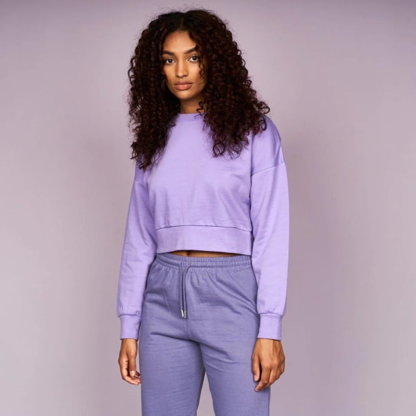 Juice Dam/Dam Catalina Crew Neck Crop Sweatshirt L Lila Purple L