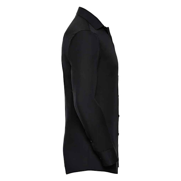 Russell Collection Herr Ultimate Stretch Långärmad formell skjorta Black 4XL