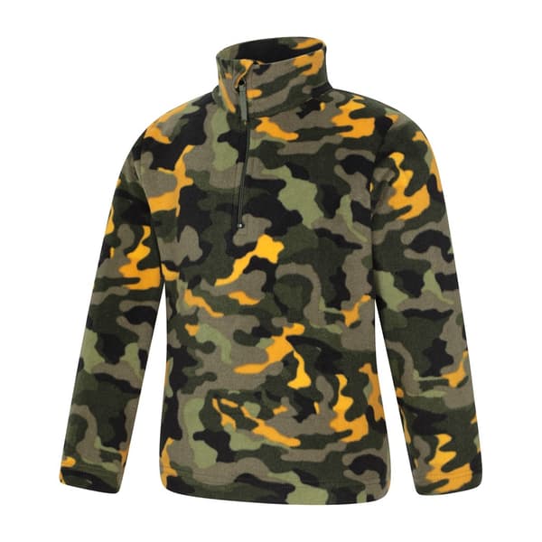 Mountain Warehouse Barn/Barn Pursuit Microfleece Half Zip Green 3-4 Years