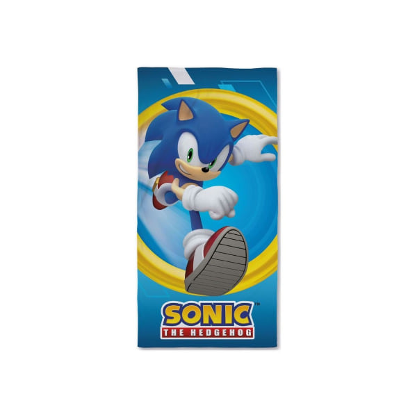 Sonic The Hedgehog Speed ​​Cotton Badhandduk One Size Blå Blue One Size