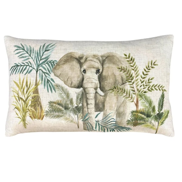 Evans Lichfield Kenya Elephant Cover One Size Beige/Gre Beige/Green/Grey One Size