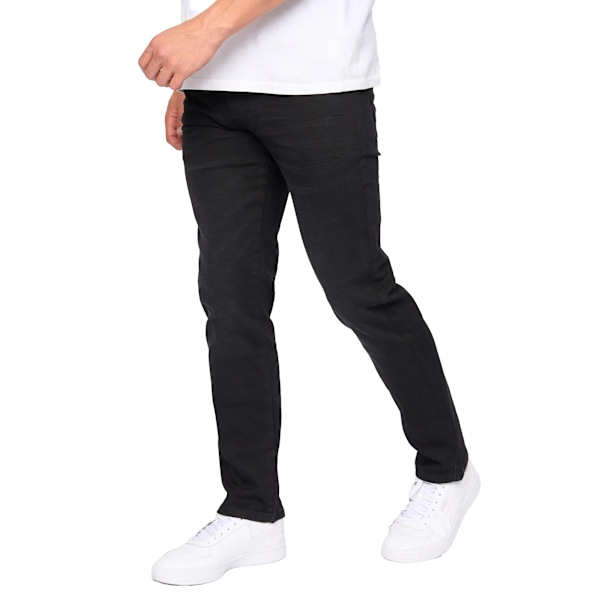 Bewley & Ritch Herr Newbury Raka Tvättade Jeans 34L Svart Tvätt Black Wash 34L
