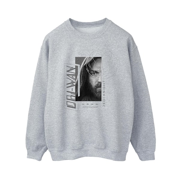 Star Wars Dam/Damer Obi-Wan Kenobi Jedi SciFi Collage Sweatshirt Sports Grey L