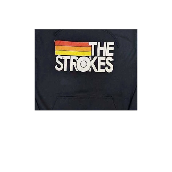 The Strokes Unisex Adult Stripe Logo Hoodie XL Marinblå Navy Blue XL