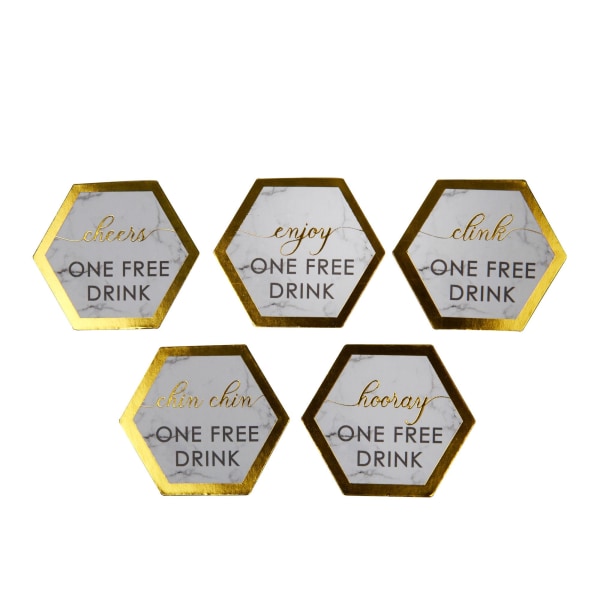 Neviti One Drink Drink Token (paket med 25) One Size Vit/G White/Gold One Size
