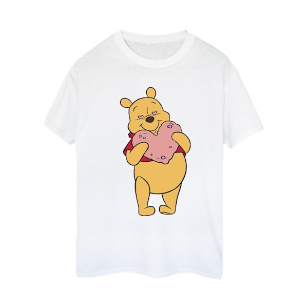 Disney Dam/Damer Winnie The Pooh Hjärta Ögon Bomull Pojkvän White M