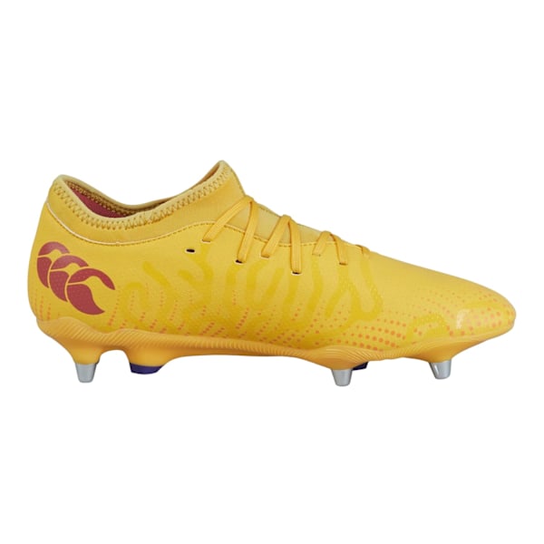 Canterbury Herr Speed Infinite Team 2025 Mjuka Underlag Rugby Sko Yellow/Orange 9.5 UK