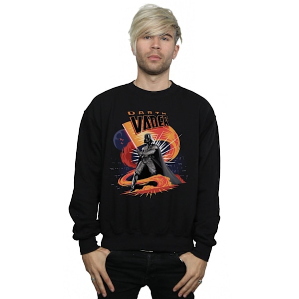 Star Wars Darth Vader Swirling Fury Sweatshirt M Svart Black M