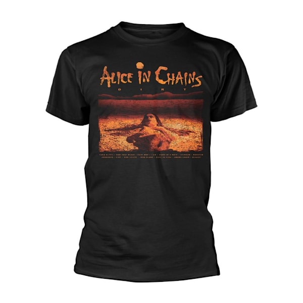 Alice In Chains Unisex Adult Dirt Track List T-Shirt S Svart Black S