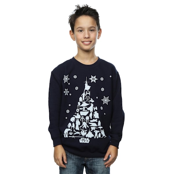 Star Wars Julgranströja för pojkar 3-4 år Marinblå Navy Blue 3-4 Years
