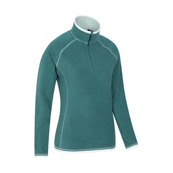 Mountain Warehouse Montana Halvzip Fleece Topp för Kvinnor/Dam 8 Teal 8 UK