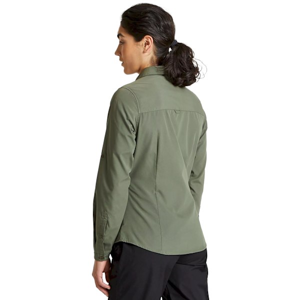 Craghoppers Womens/Ladies Expert Kiwi Long-Sleeved Shirt 10 UK Dark Cedar Green 10 UK
