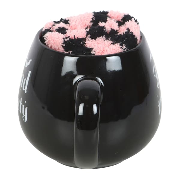 Something Different Dead Thirsty 500ml Mugg och Strump-set One Size Black/Pink One Size