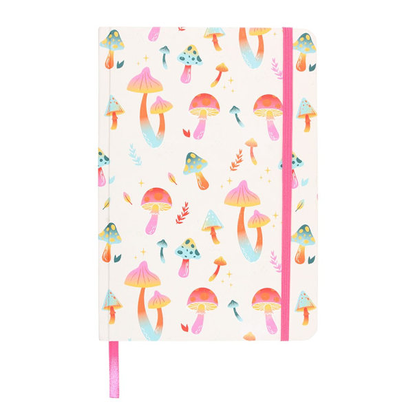 Something Different Funky Fungi A5-anteckningsbok Storlek: One Size Vit/Rosa White/Pink/Orange One Size