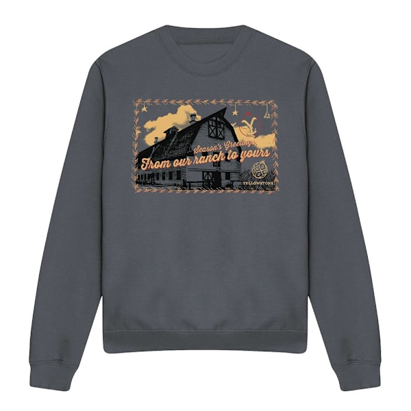 Yellowstone Unisex Vuxen Säsongshälsningar Från Yellowstone Charcoal M