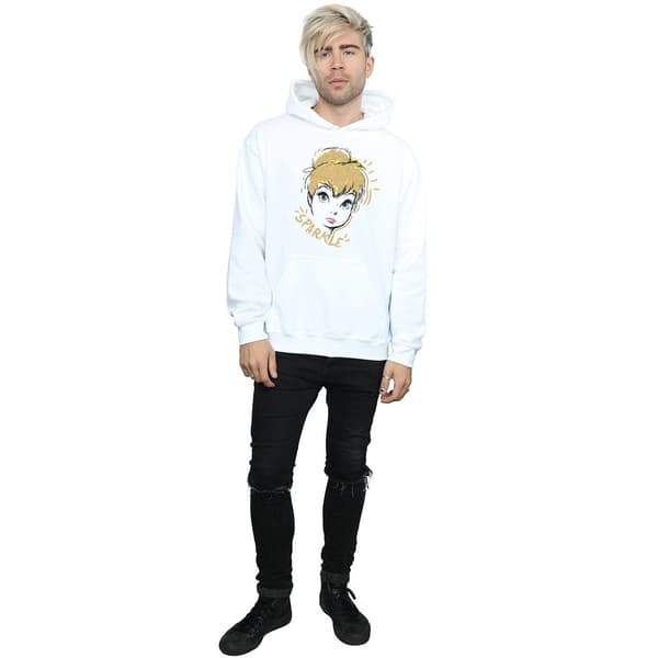 Disney Herr Tinkerbell Sparkle Hoodie S Vit White S