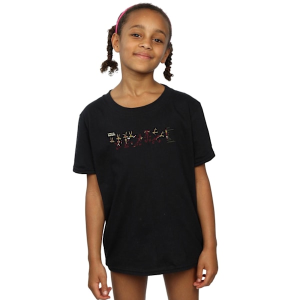 Looney Tunes Girls Wile E Coyote Colour Code Bomull T-shirt 12- Black 12-13 Years