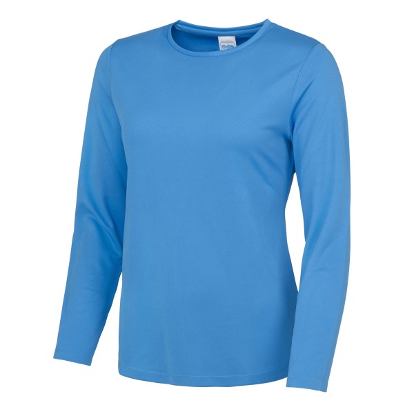 AWDis Cool Dam/Dam Girlie Långärmad T-shirt 16 UK Sapp Sapphire Blue 16 UK