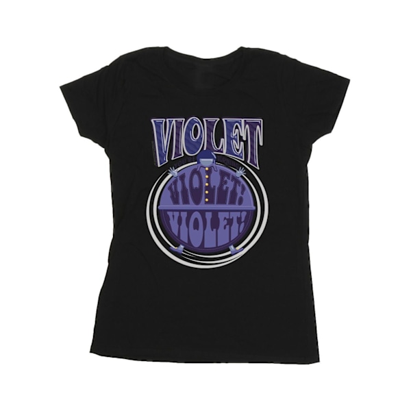 Willy Wonka Dam/Dam Violet Turning Violet Bomull T-shirt Black XXL