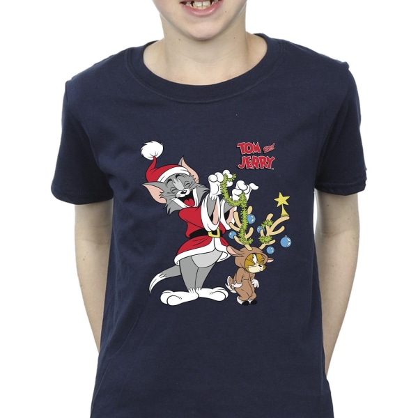 Tom & Jerry Boys Jul Ren T-shirt 12-13 år Marinblå Navy Blue 12-13 Years