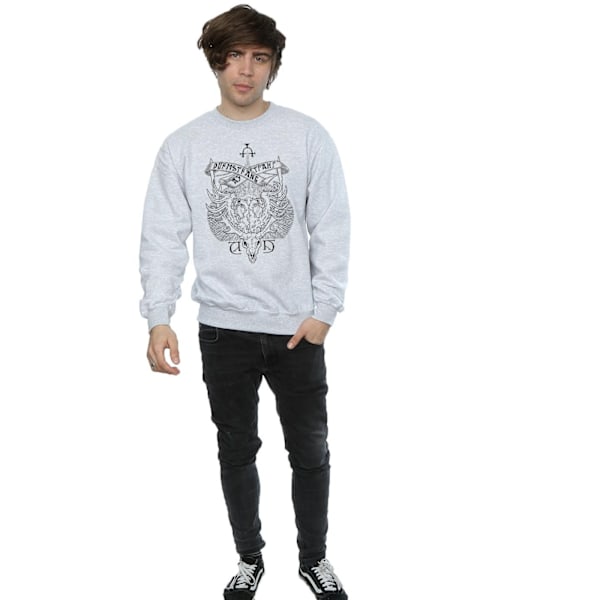 Harry Potter Herr Durmstrang Institute Crest Sweatshirt XXL Spo Sports Grey XXL
