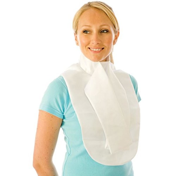 ShowQuest Tied Satin Bib Stock One Size Vit White One Size