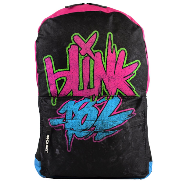 Rock Sax Blink 182 Ryggsäck One Size Svart/Rosa/Blå Black/Pink/Blue One Size