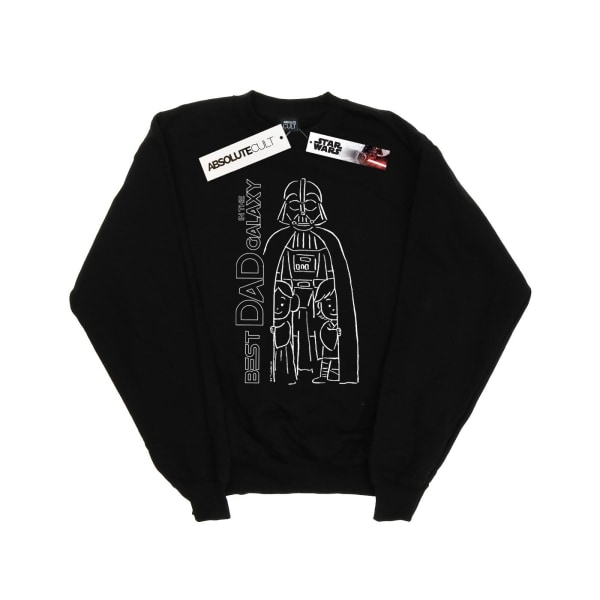 Star Wars Herr Bästa Pappa In The Galaxy Sweatshirt L Svart Black L