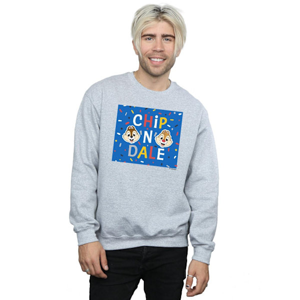 Disney Herr Chip N Dale Blå Ram Sweatshirt M Svart Black M