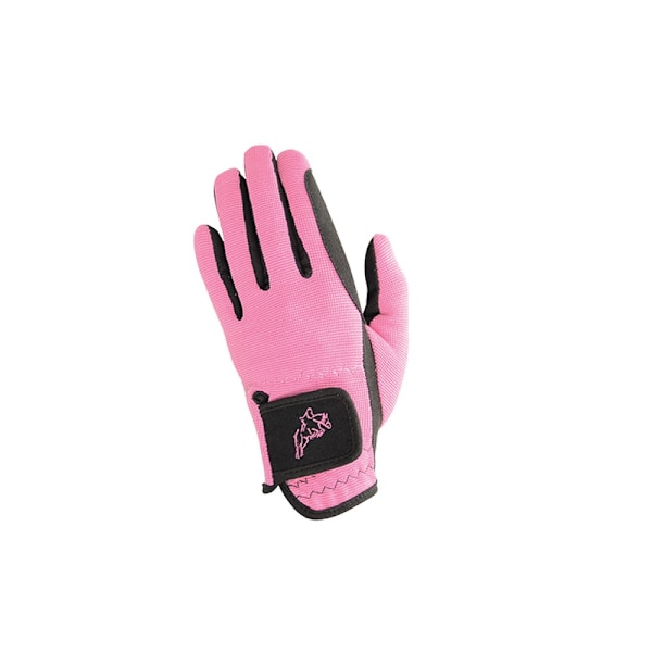 Hy5 Barn/Barnbarn Varje Dag Två Ton Ridhandskar M Svart/Rosa Black/Pink M