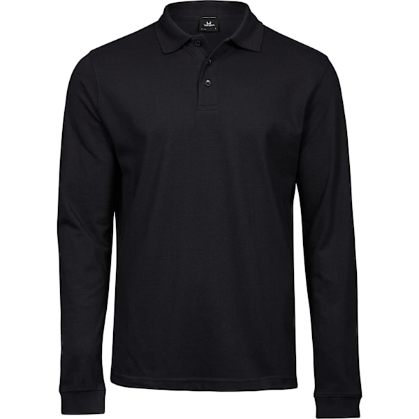 Tee Jays Herr Luxury Stretch Långärmad Polotröja M Svart Black M
