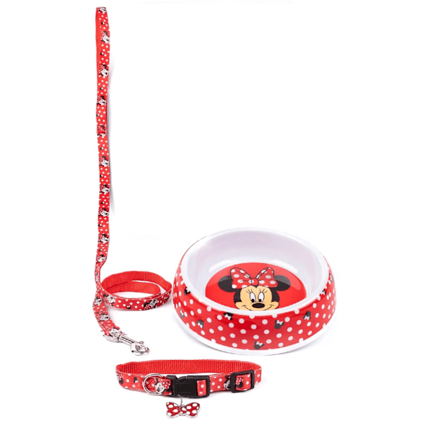 Minnie Mouse Halsband Set M Röd/Vit/Svart Red/White/Black M