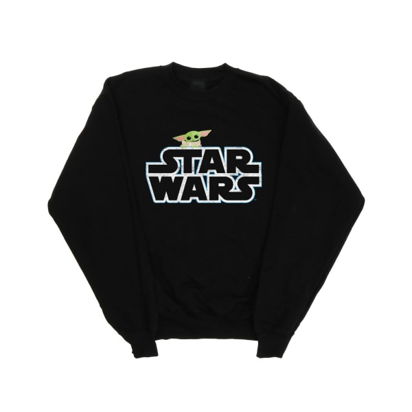 Star Wars Mens The Mandalorian The Child Logo Sweatshirt XL Bla Black XL