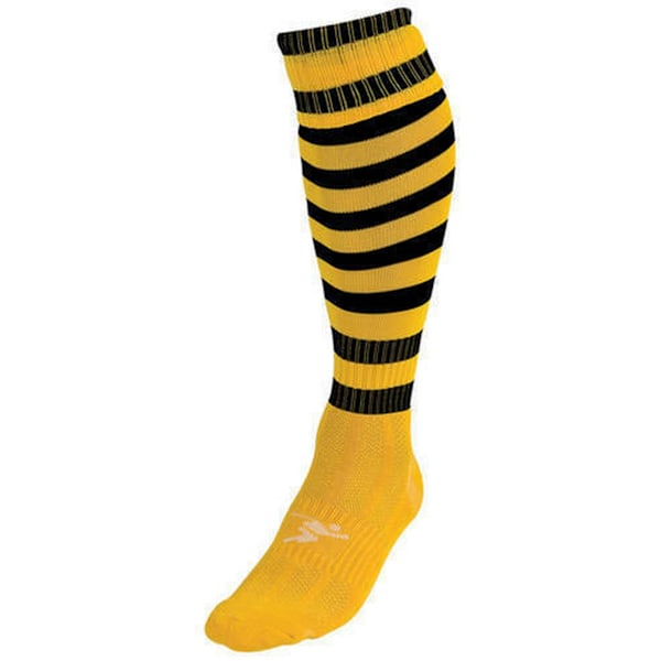 Precision Unisex Vuxen Pro Randiga Fotbollsstrumpor 7 UK-12 UK Gol Gold/Black 7 UK-12 UK