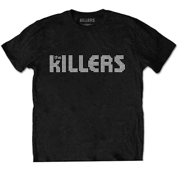 The Killers Unisex Adult Dotted Cotton Logo T-Shirt S Svart Black S