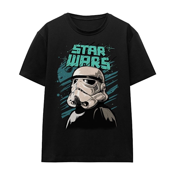 Star Wars Unisex Vuxen Street Glare Stormtrooper T-Shirt L Svart Black L