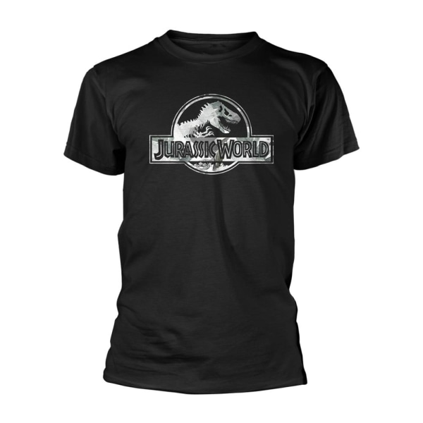 Jurassic World Unisex Adult Logo T-Shirt XL Svart Black XL