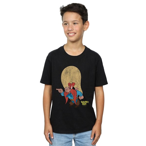 Looney Tunes Pojkar Yosemite Sam Distressed T-shirt 12-13 år B Black 12-13 Years