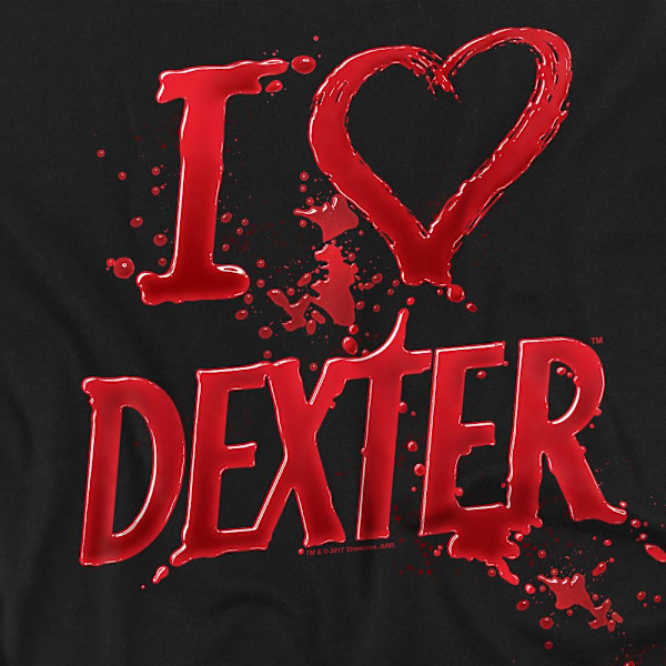 Dexter Unisex Vuxen I Heart Dexter T-Shirt M Svart Black M
