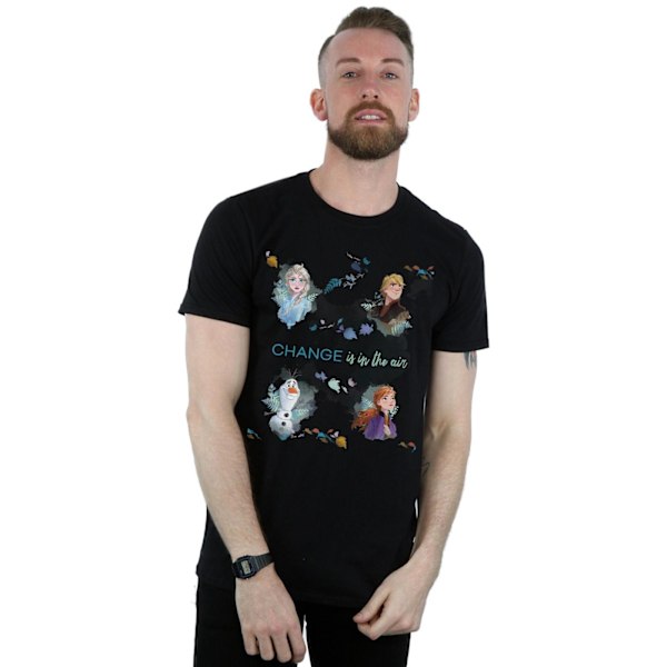 Disney Mens Frozen 2 Change Is In The Air T-Shirt 4XL Svart Black 4XL