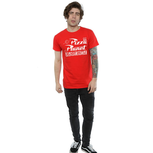 Toy Story Herr Pizza Planet Bomull T-shirt L Röd Red L