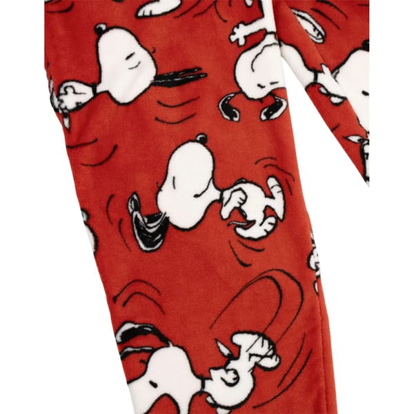 Peanuts Dam/Dam Snoopy Lång Pyjamas Set XXL Röd/Vit Red/White XXL