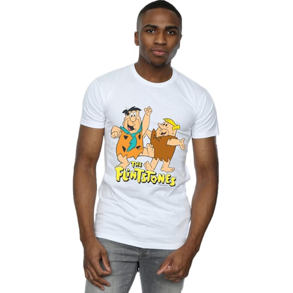 The Flintstones Herr Fred Och Barney T-Shirt L Vit White L