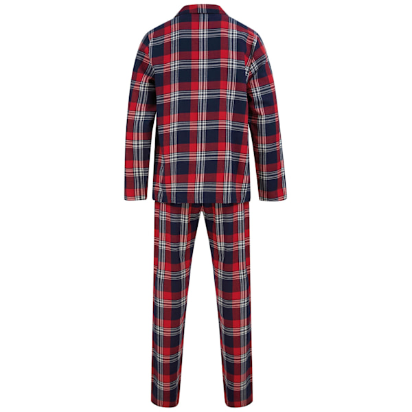 SF Tartan Pyjamasset Herr M Röd/Marinblå Red/Navy M