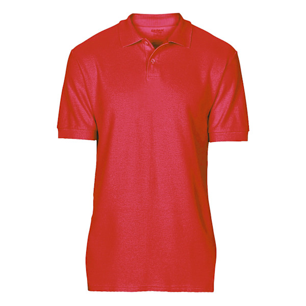 Gildan Softstyle Herr Kortärmad Dubbel Pique Poloskjorta 4XL Red 4XL