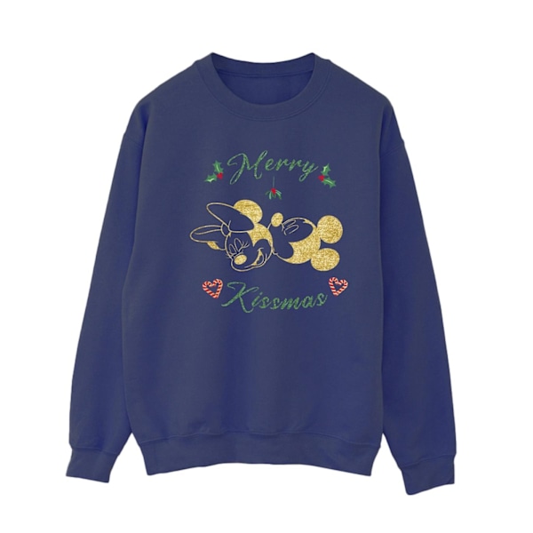 Disney Womens/Ladies Mickey Mouse Merry Kissmas Sweatshirt M Na Navy Blue M